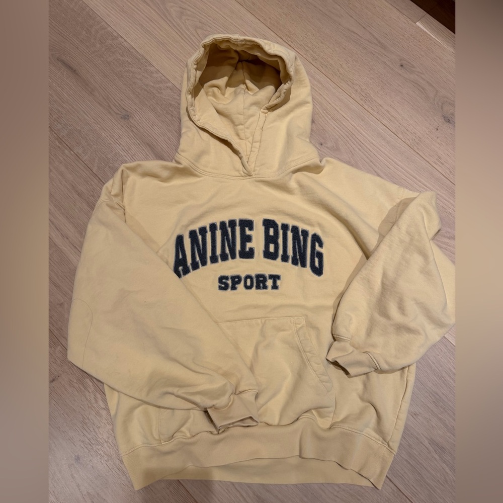 Anine Bing Sport Hooded Sweatshirt - Yellow